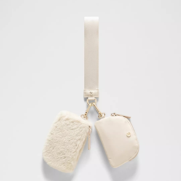 lululemon athletica Accessories - Lululemon Dual Pouch Wristlet Plush Fleece